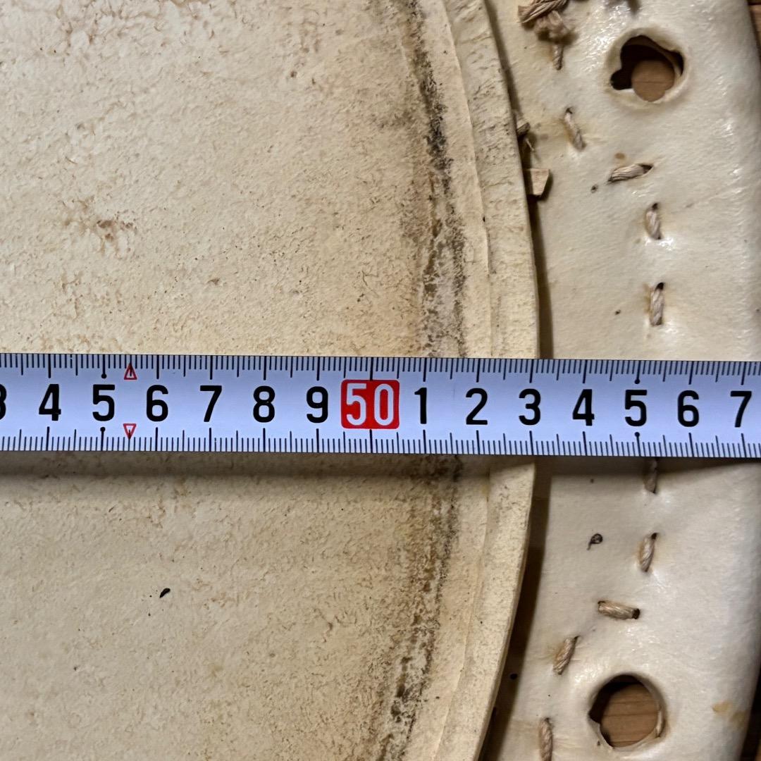 ひ*み様 桶胴太鼓 革 約2尺1寸(直径63.5cm)15穴