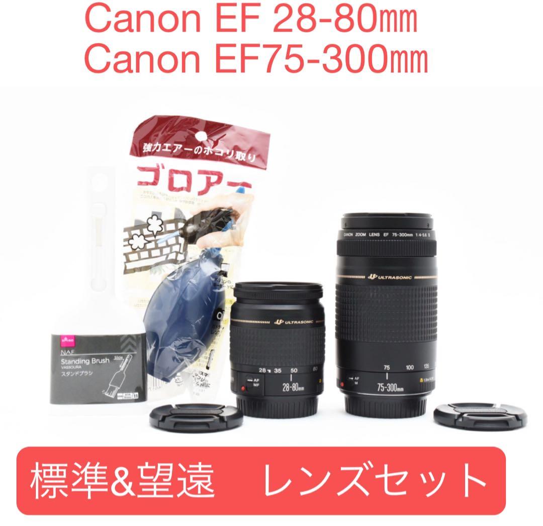 【2セット】Canon EF 28-80㎜/Canon EF 75-300㎜