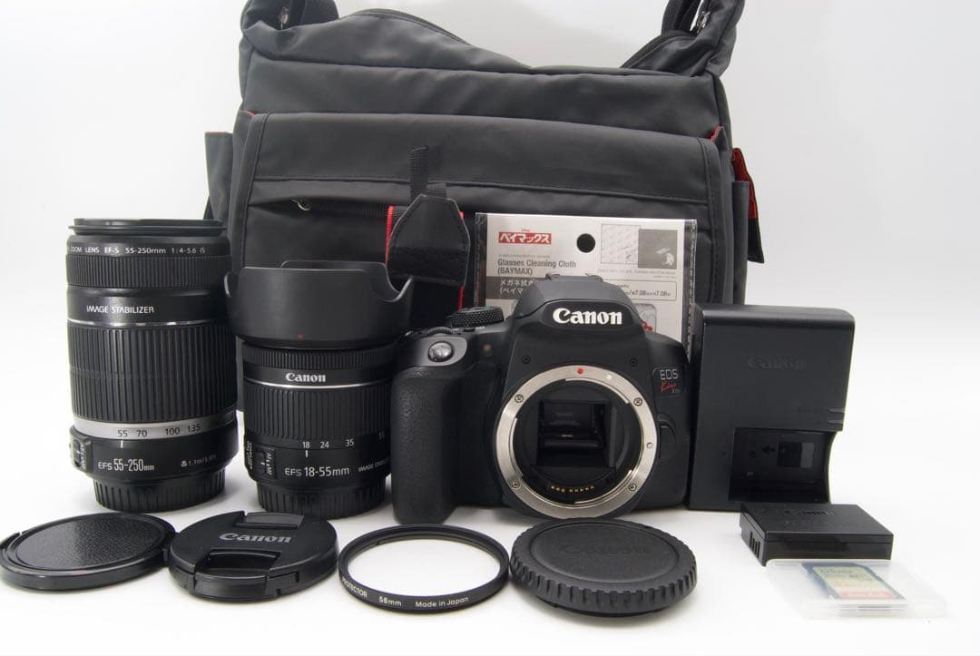 【即使用可能】Canon EOS Kiss X10i Wレンズ　手ぶれ補正　美品