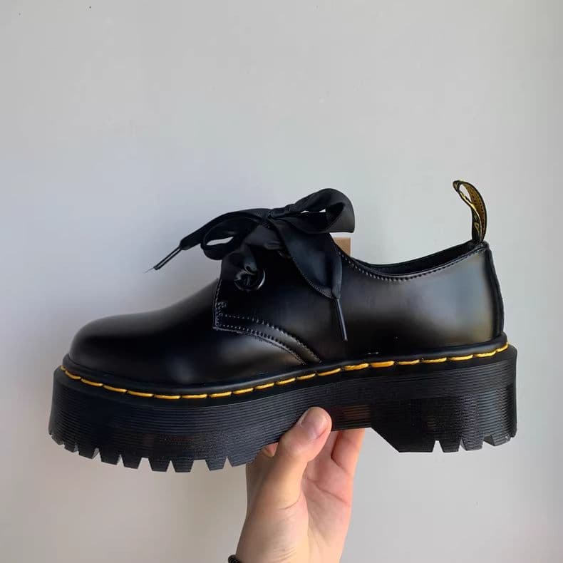 Dr.martens 厚底 2穴 ローカット マーチンブーツ レディース24cm
