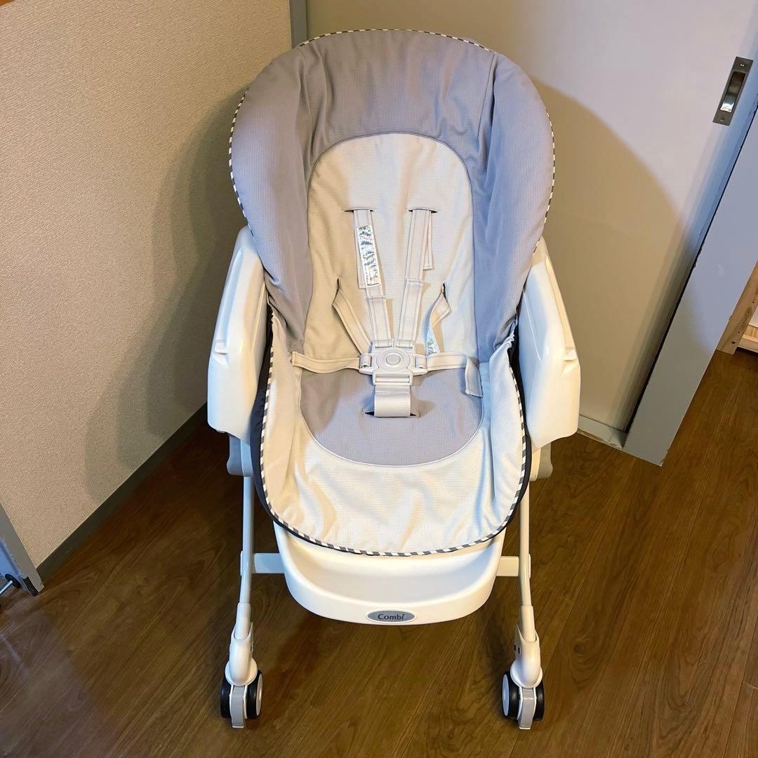 状態良好　コンビ　ネムリラ ハイローチェア　グレー