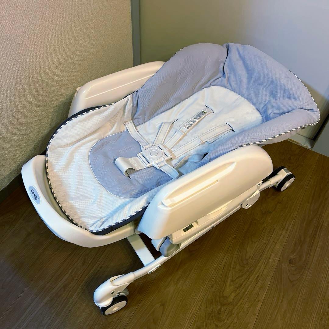状態良好　コンビ　ネムリラ ハイローチェア　グレー