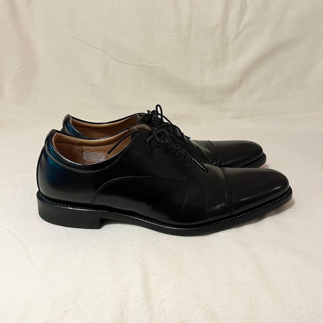 【着用感の少ない美品★人気定番】リーガル革靴★ストレートチップ黒ビジネスブラック