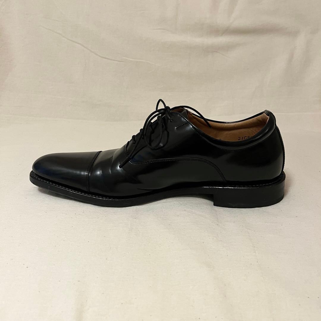 【着用感の少ない美品★人気定番】リーガル革靴★ストレートチップ黒ビジネスブラック
