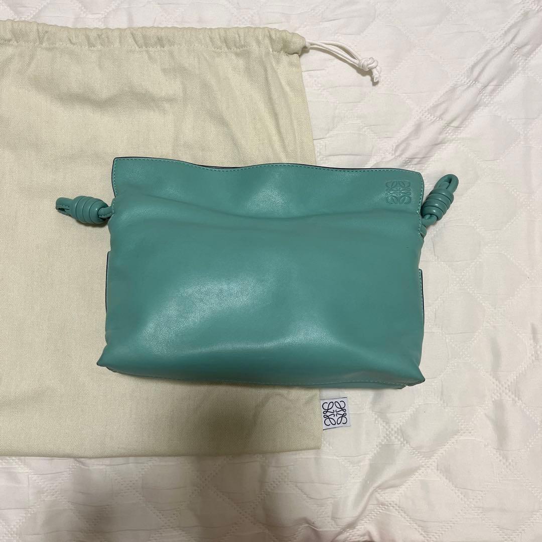 LOEWE ロエベ フラメンコクラッチ ミニ フレッシュミント グリーン