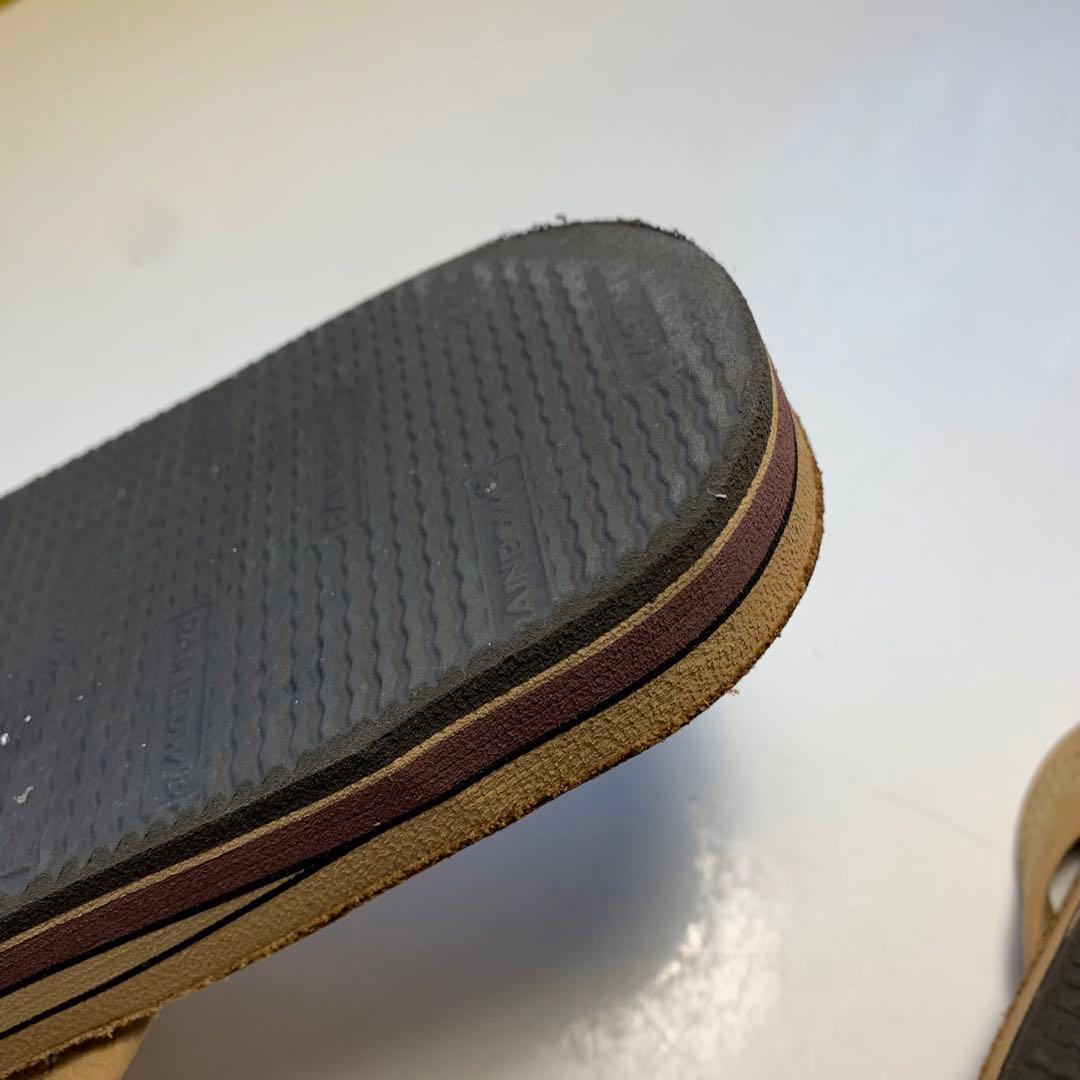 【美品】　rainbow sandals レインボーサンダル　茶色