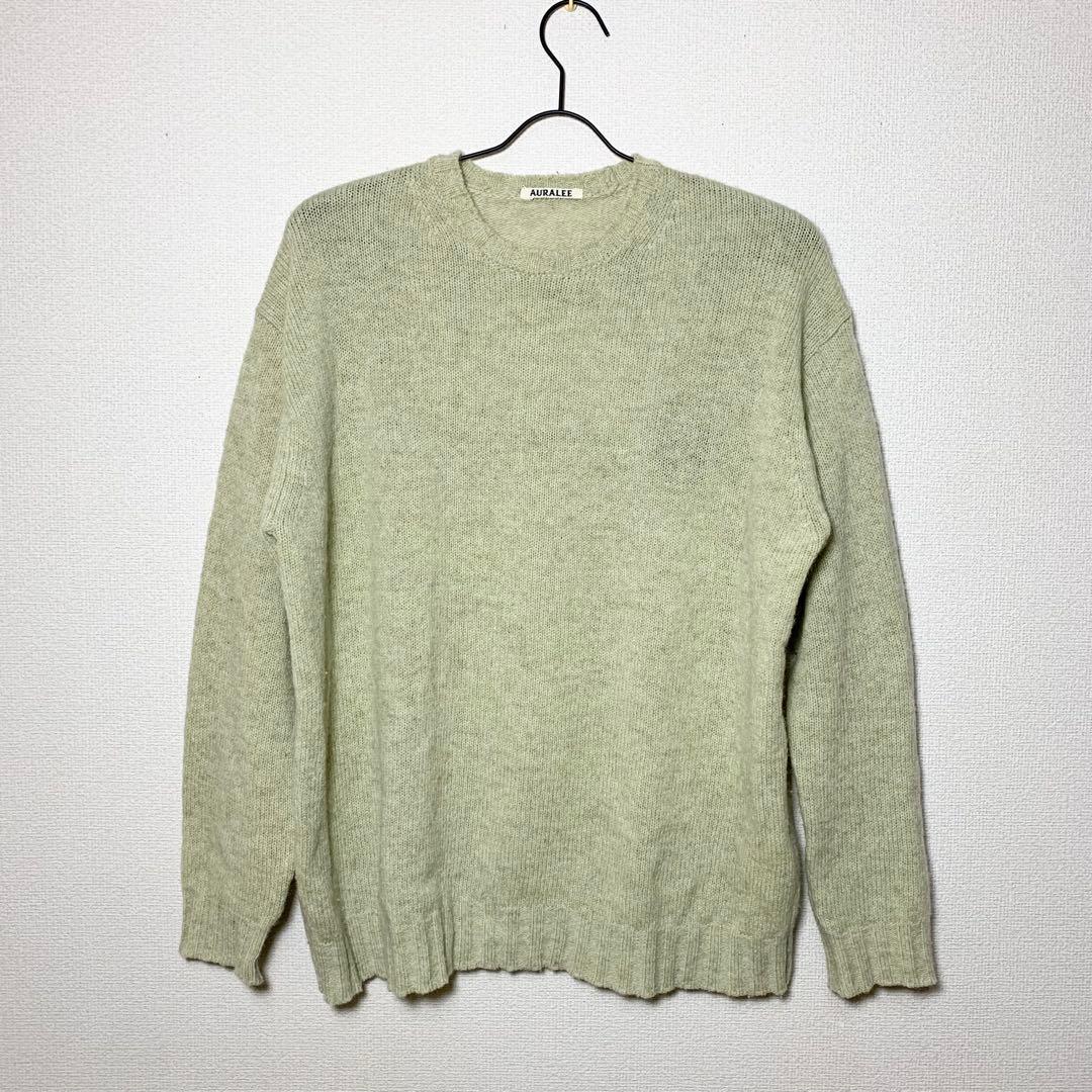 トップス AURALEE SHETLAND WOOL CASHMERE KNIT 23AW