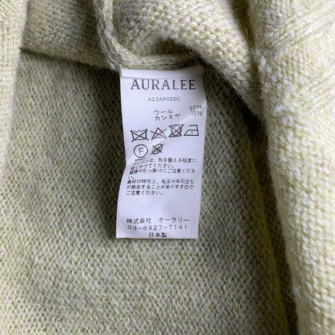 トップス AURALEE SHETLAND WOOL CASHMERE KNIT 23AW