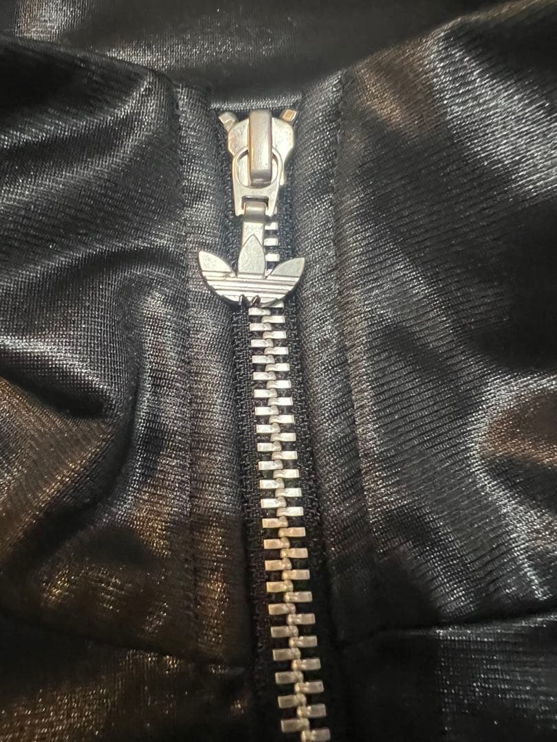 adidas ブラック ジャージ　トラックジャケット　Y2K
