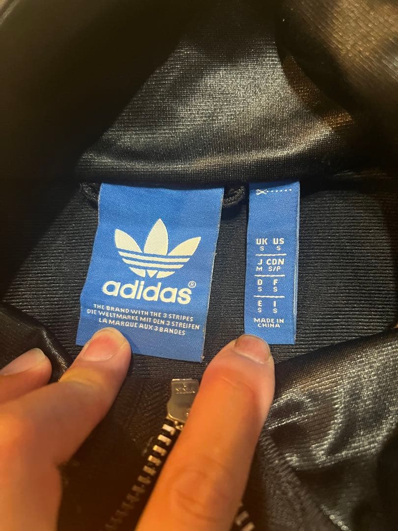 adidas ブラック ジャージ　トラックジャケット　Y2K