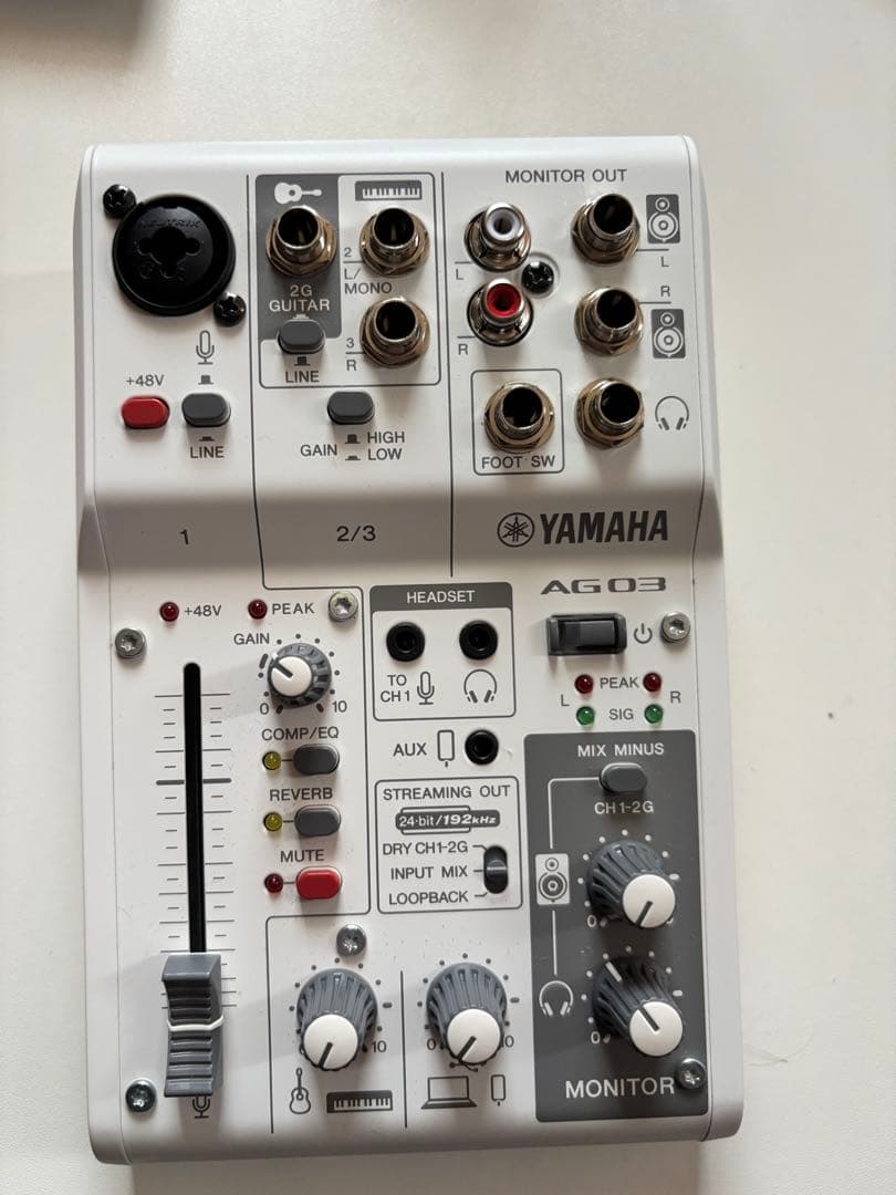 m*o様 YAMAHA AG03 USBオーディオインターフェースと他配信出来そ
