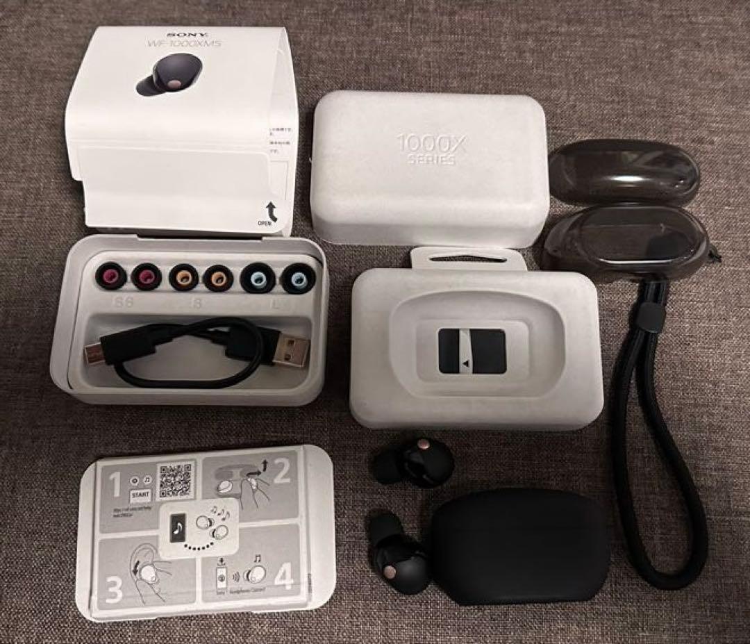 ケース付　SONY WF-1000XM5ワイヤレスイヤホン
