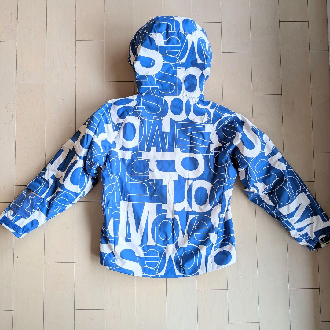 ゲレンデで見つけやすい！【DESCENTE】135→145子ども用スキーウェア