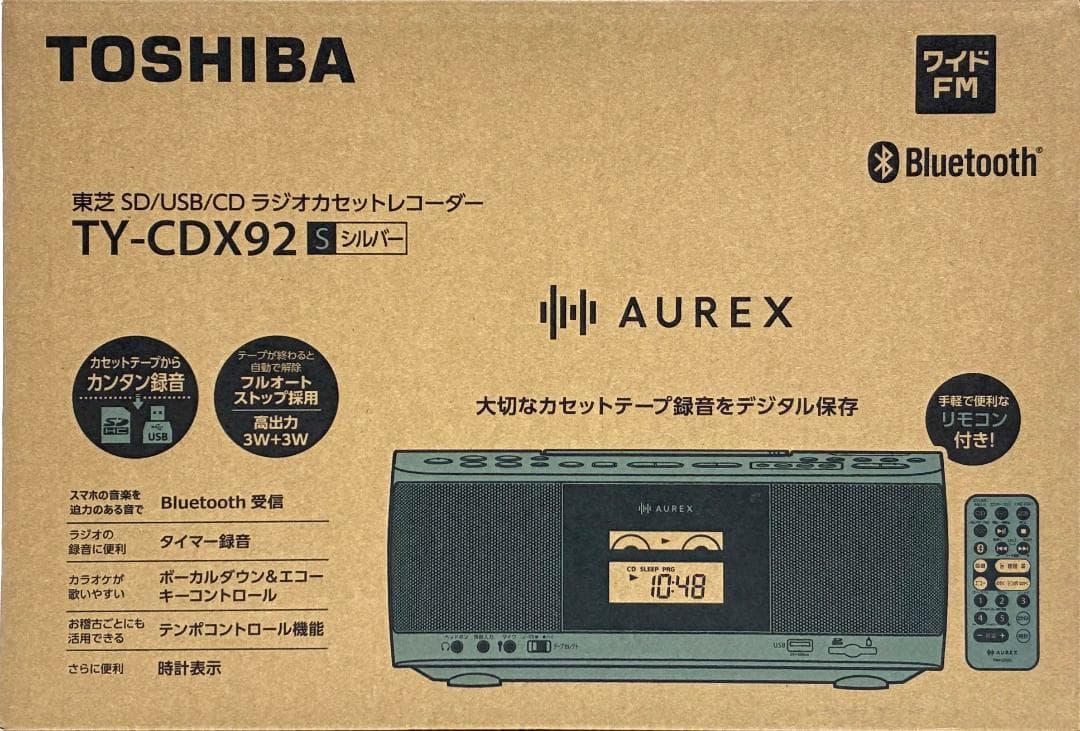 新品値下 東芝TY-CDX92〈SD/USB/CD/FM AMラジオ/カセット〉