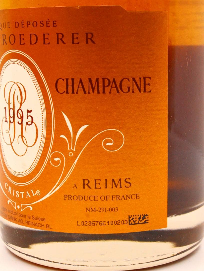 ▲未開栓 ルイ・ロデレール 1995 クリスタル ロゼ 750ml シャンパン