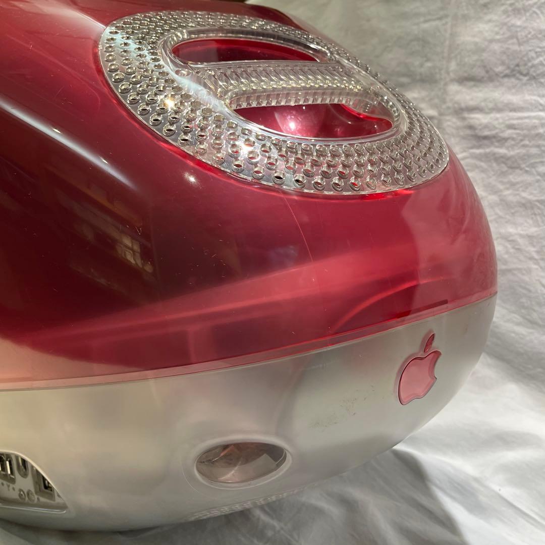 初期iMac DVストロベリー、本体とキーボード・マウス付き