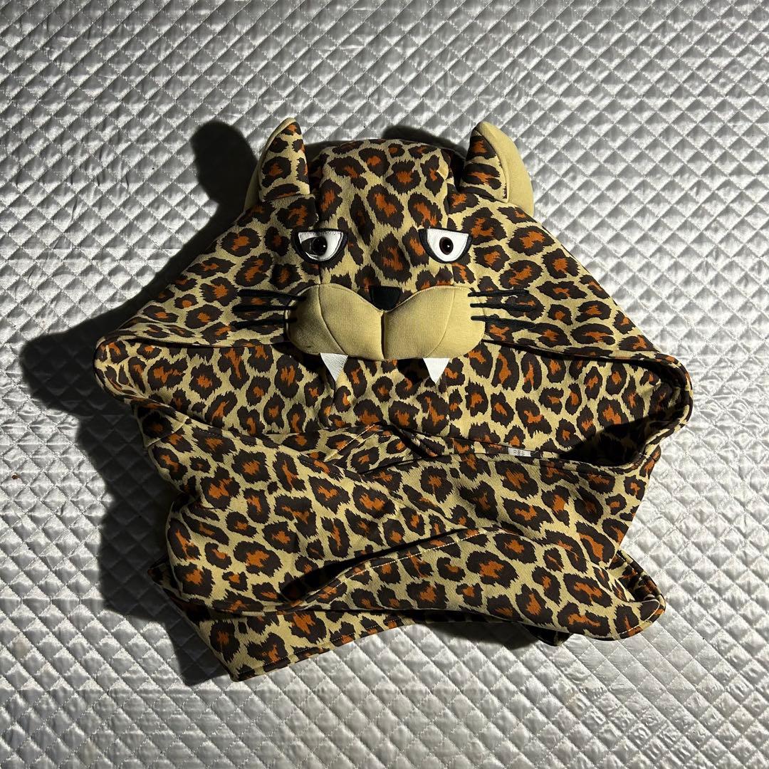 adidas JEREMY SCOTT レオパードフードマフラー ヒョウ柄 耳