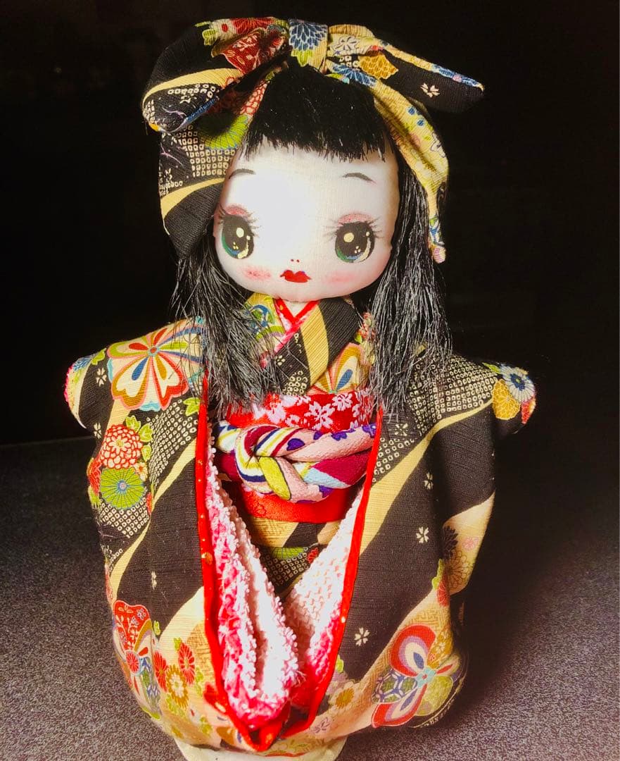 ＊カッパのおーこ様ご確認用＊市松風文化人形＆ミニリボンちゃん♪布人形•お着物＊