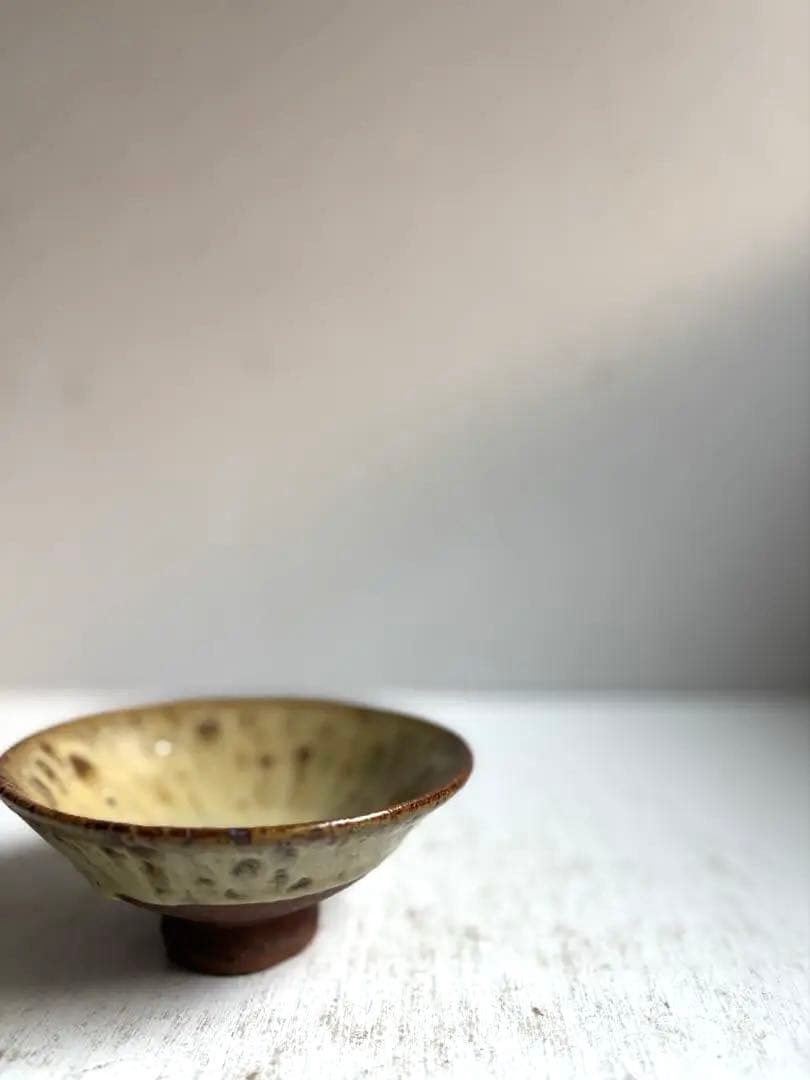 664 田中佐次郎 山瀬窯 斑唐津 茶碗 唐津焼 茶道 茶道具 未使用 希少