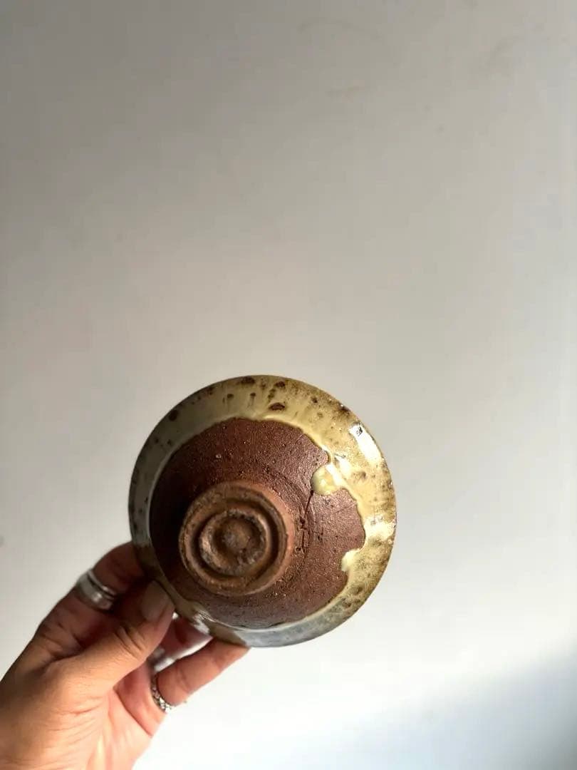 664 田中佐次郎 山瀬窯 斑唐津 茶碗 唐津焼 茶道 茶道具 未使用 希少