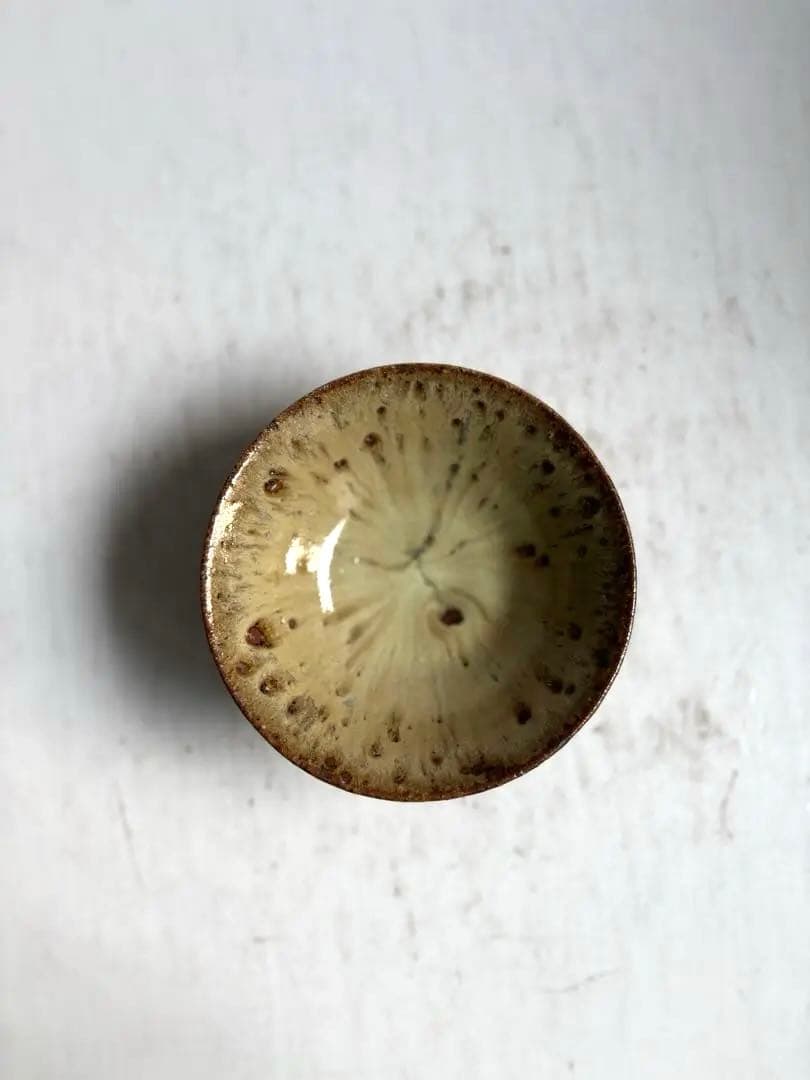 664 田中佐次郎 山瀬窯 斑唐津 茶碗 唐津焼 茶道 茶道具 未使用 希少