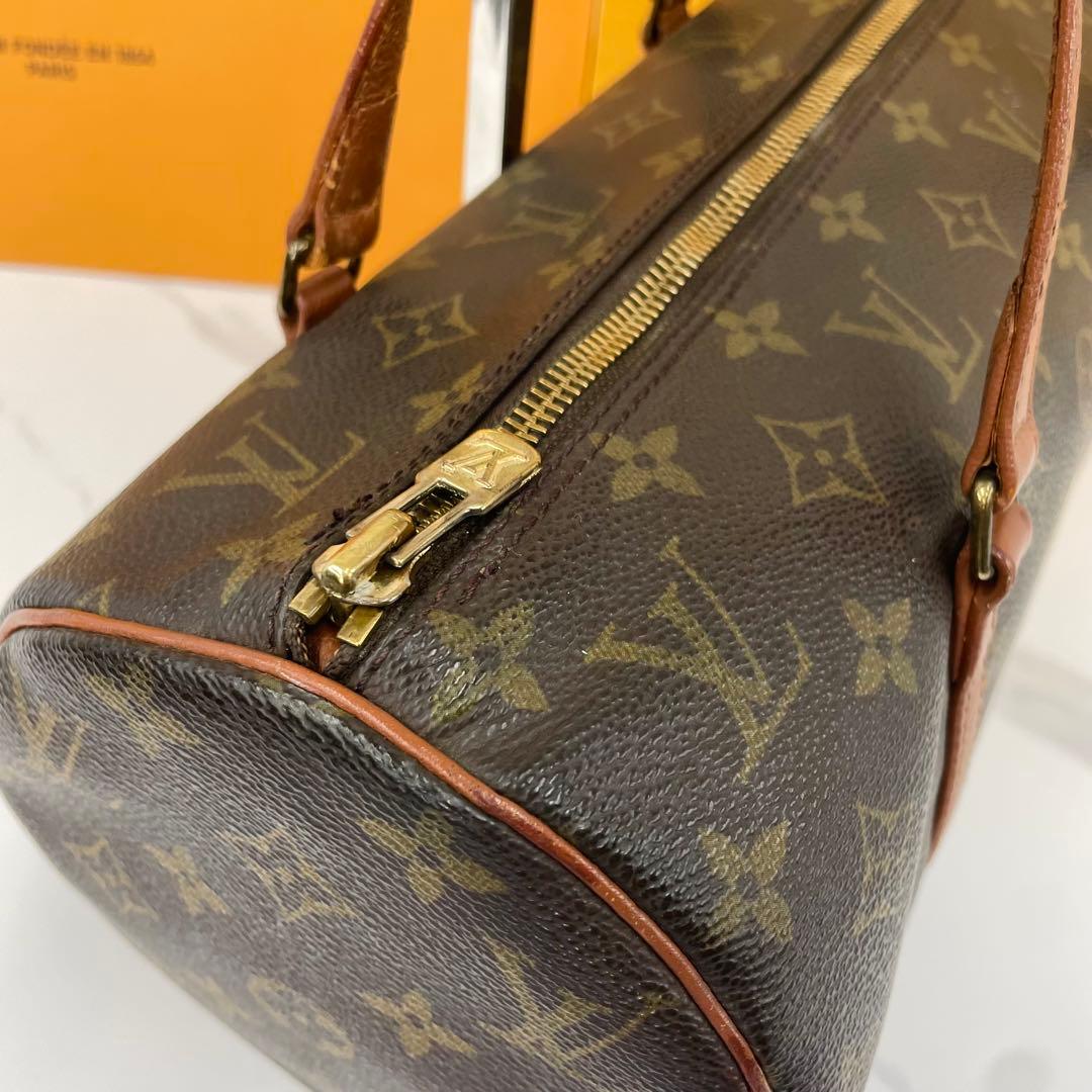 美品 LOUISVUITTON バッグ パピヨン３０ モノグラム ドラムバッグ
