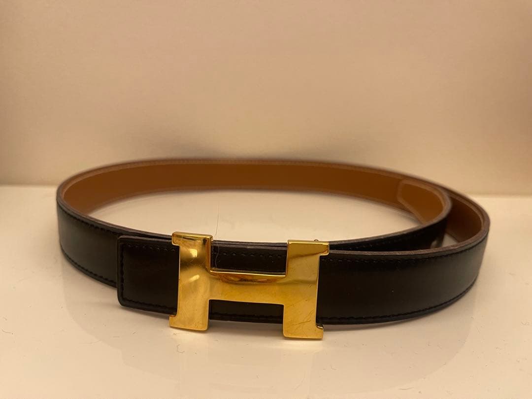 エルメス黒 レザーベルト