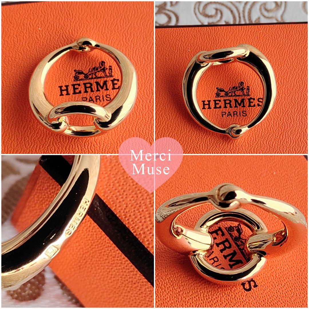❤お得なお品❤スカーフリング カリヌ ゴールド金具 エルメス ネックレスにも