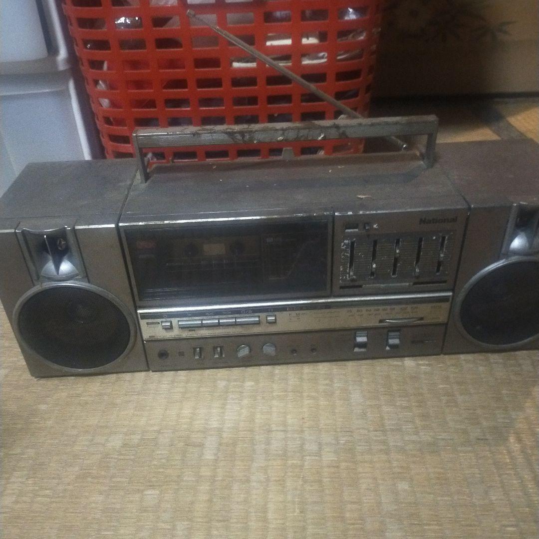 National RX-C45 ラジオカセットデッキジ ャンク品 昭和レトロ