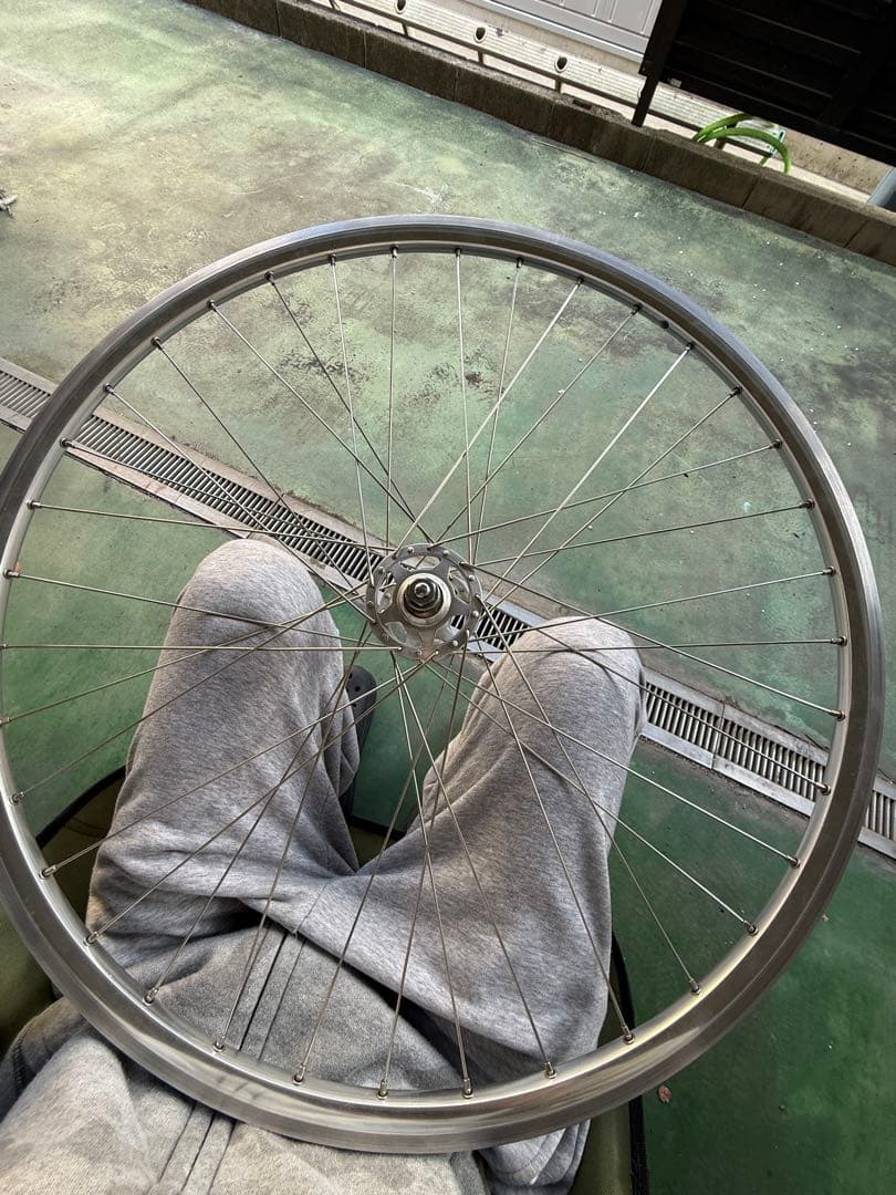 SUNSHIN サンシン　ピスト　フロントホイール　クリンチャー　700c完組