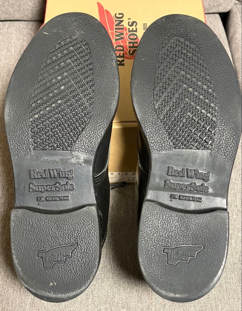 【9 1/2 D 11年】RED WING 8133 スーパーソール ブラック