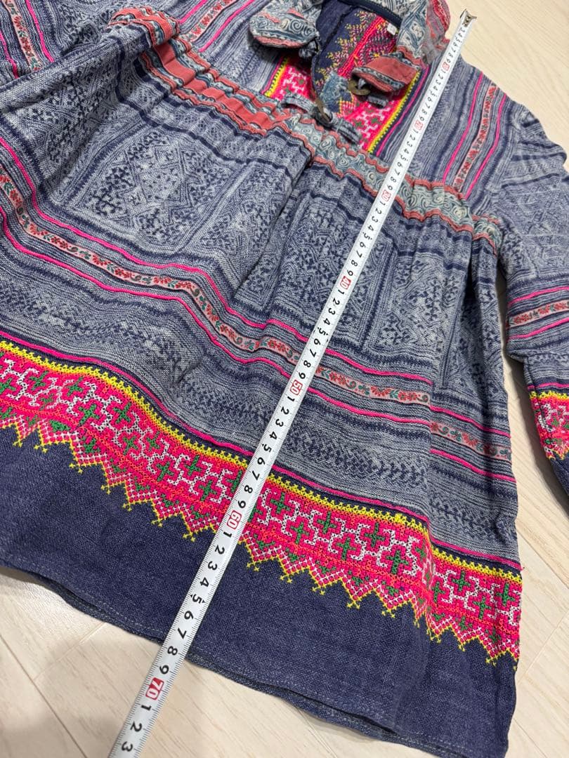 エスニック　民族　モン族　チュニック　刺繍