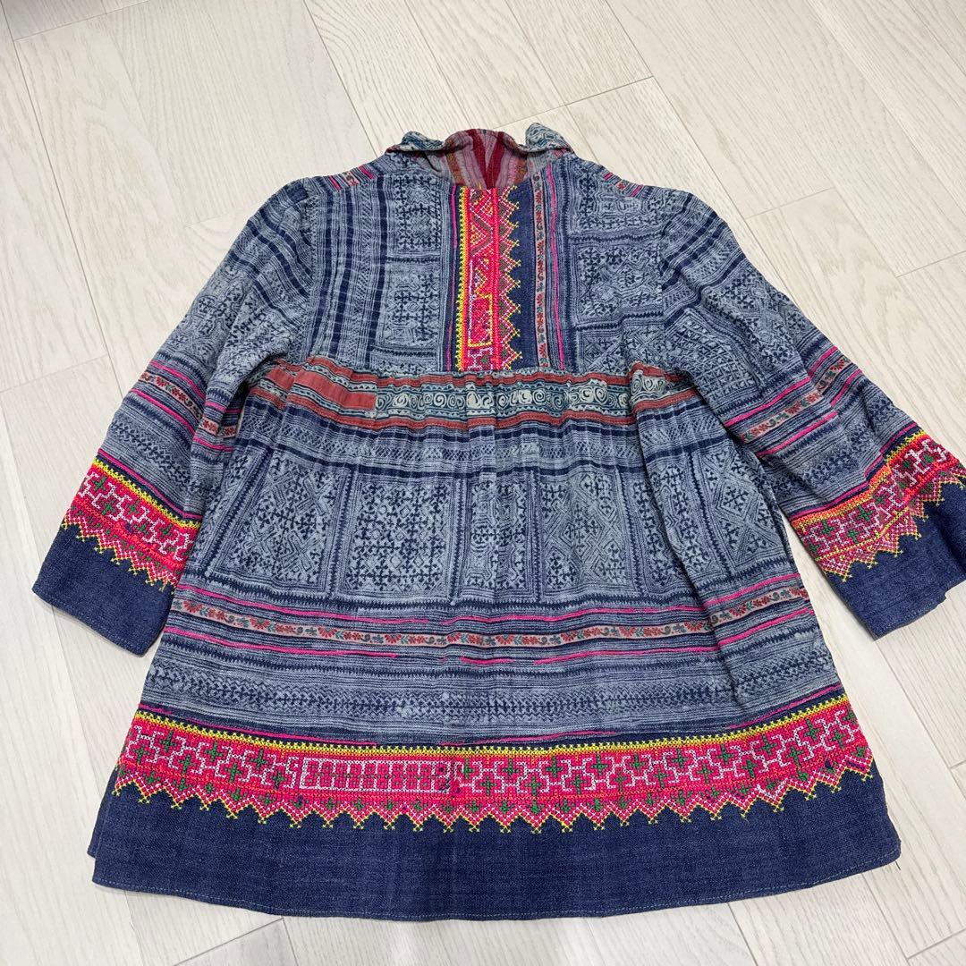エスニック　民族　モン族　チュニック　刺繍