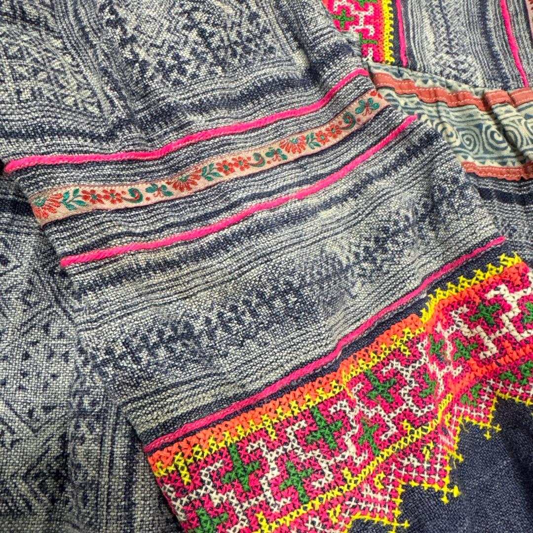 エスニック　民族　モン族　チュニック　刺繍