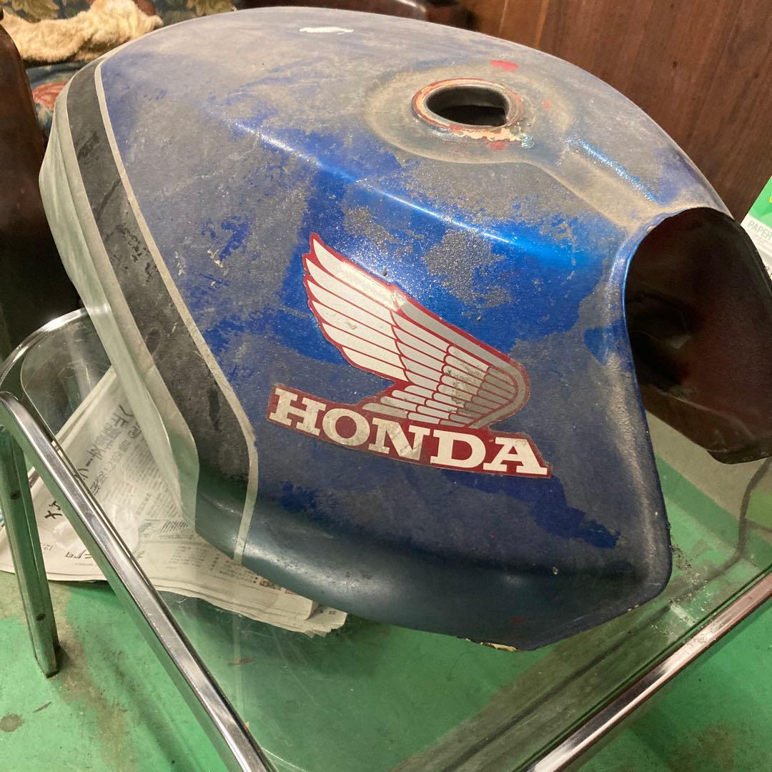 HONDA CBX400バイクタンク 青