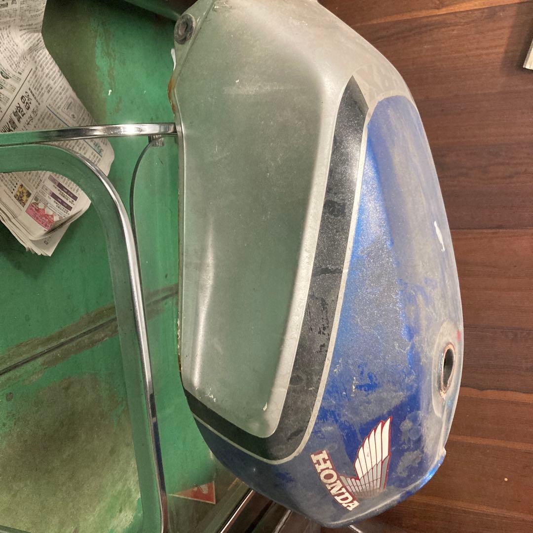 HONDA CBX400バイクタンク 青