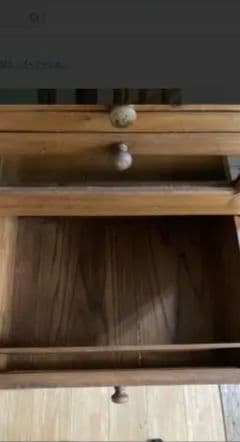 ※送料当方負担※　ヴィンテージ チェスト 無垢