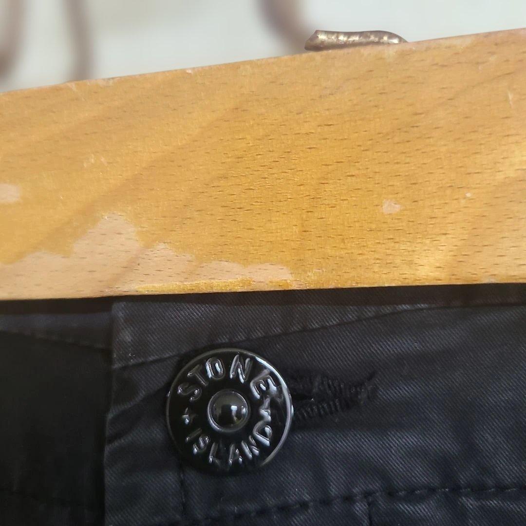 Stone  ストーンアイランドカーゴパンツ ブラック W30