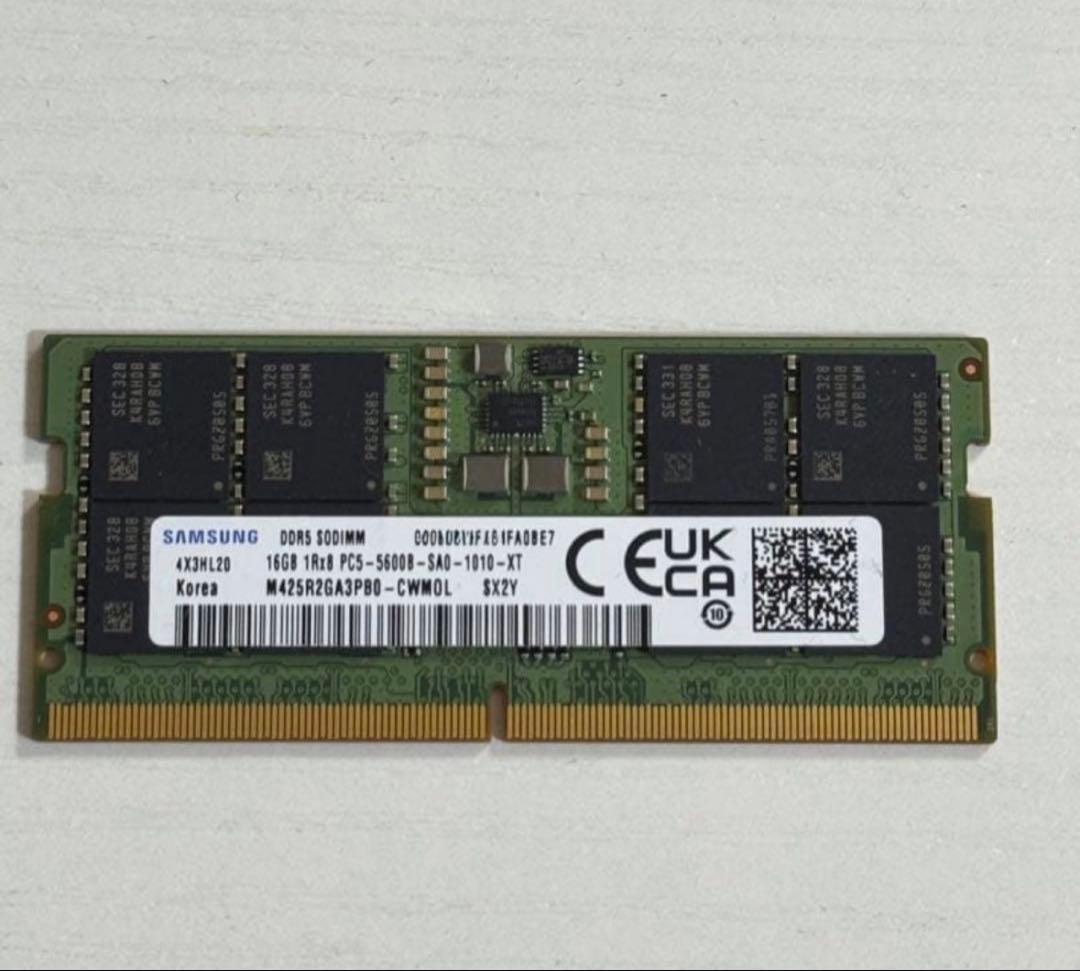 サムスン DDR5 16GB 5600 SODIMM メモリー