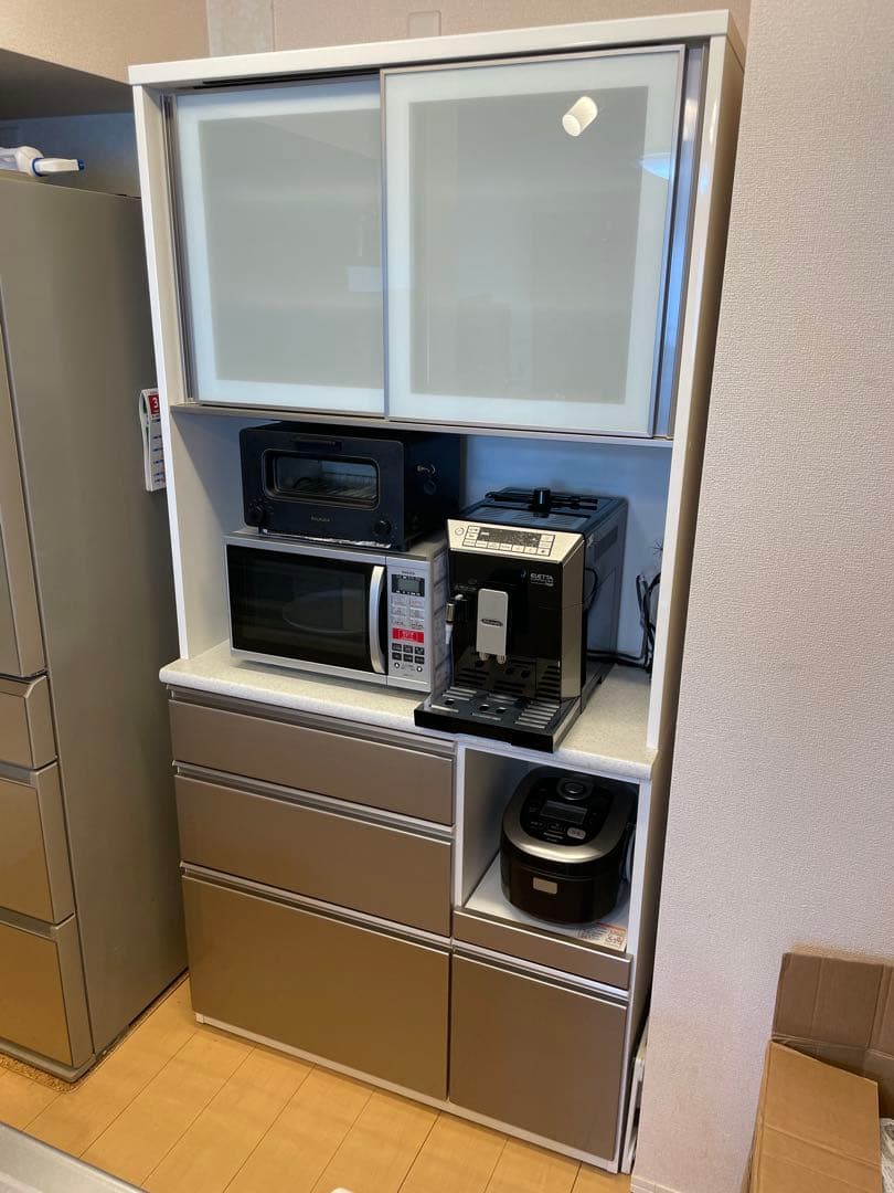 【値下げ】ニトリ キッチンボードアルミナ2 100KBSI シルバー