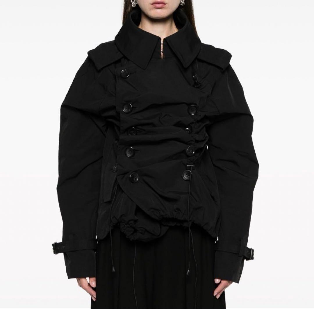 コムデギャルソン ジュンヤワタナベ ギャザー モッズコート　シャーリング