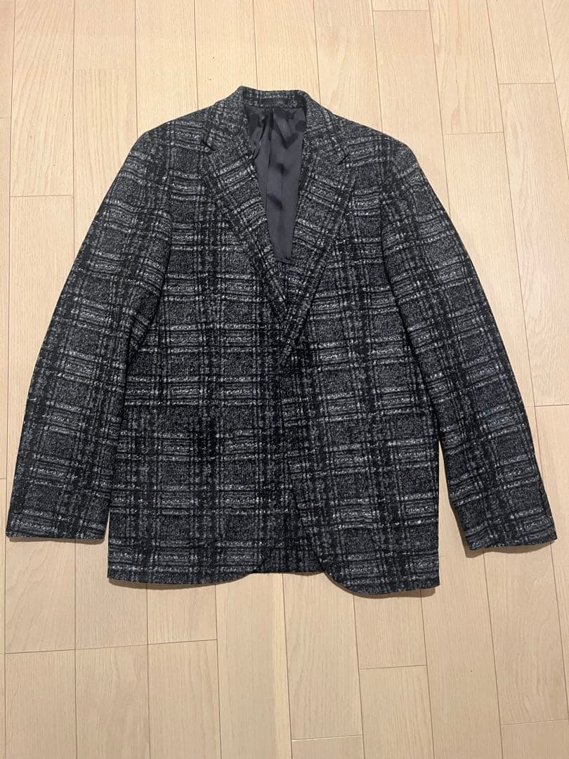 試着のみ！LANIFICIO ROMAチェック柄 ジャケット