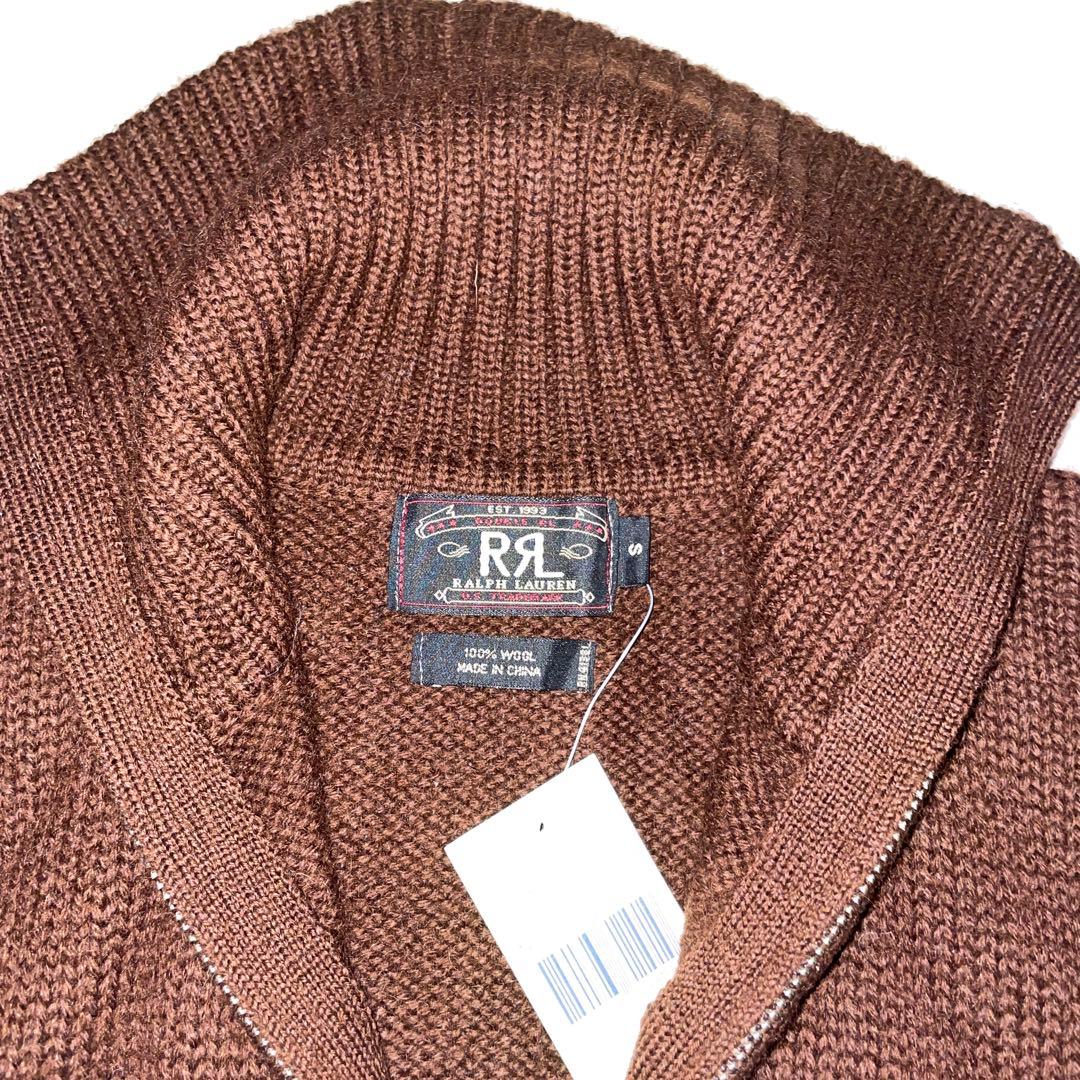 新品未使用 デッドストック RRL 三つ星 ハイネックジップニット S