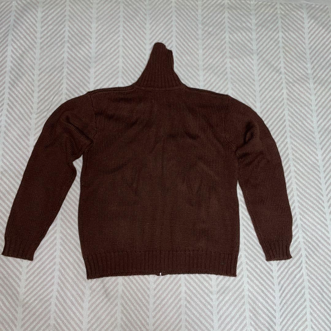 新品未使用 デッドストック RRL 三つ星 ハイネックジップニット S