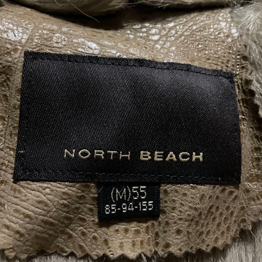 8日迄期間限定お値下げNorth beach毛皮ロングベストビンテージ