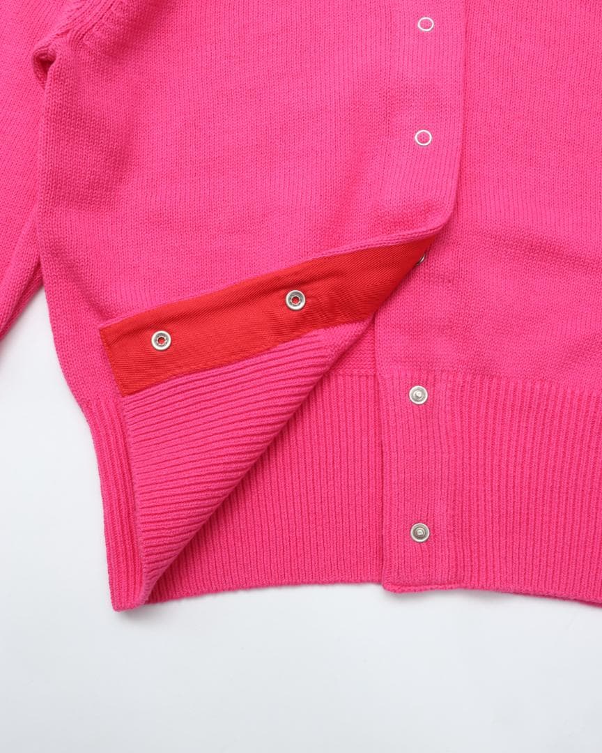 シンゾーン　COTTON LONG RIB CARDIGAN PINK