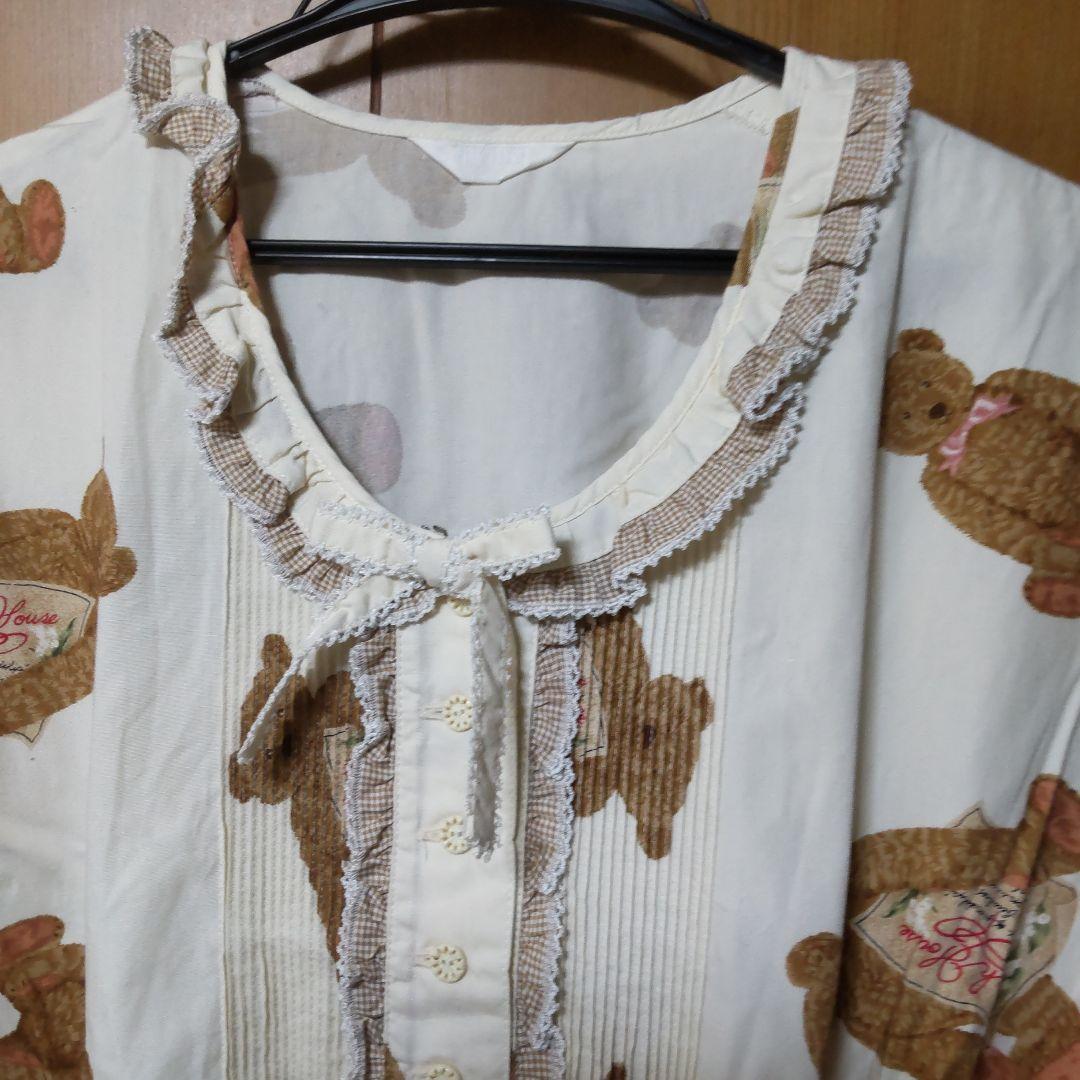 美品ピンクハウス　テディベアティアードワンピース