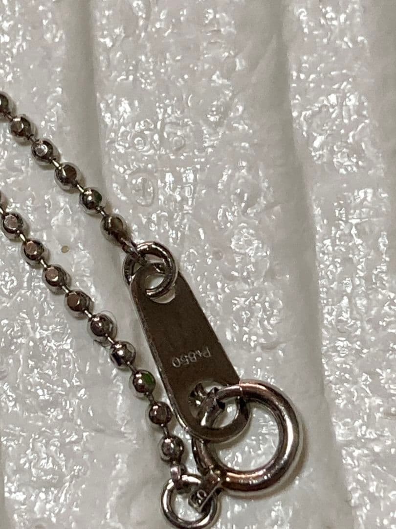 プラチナ ボールチェーン ネックレス Pt850