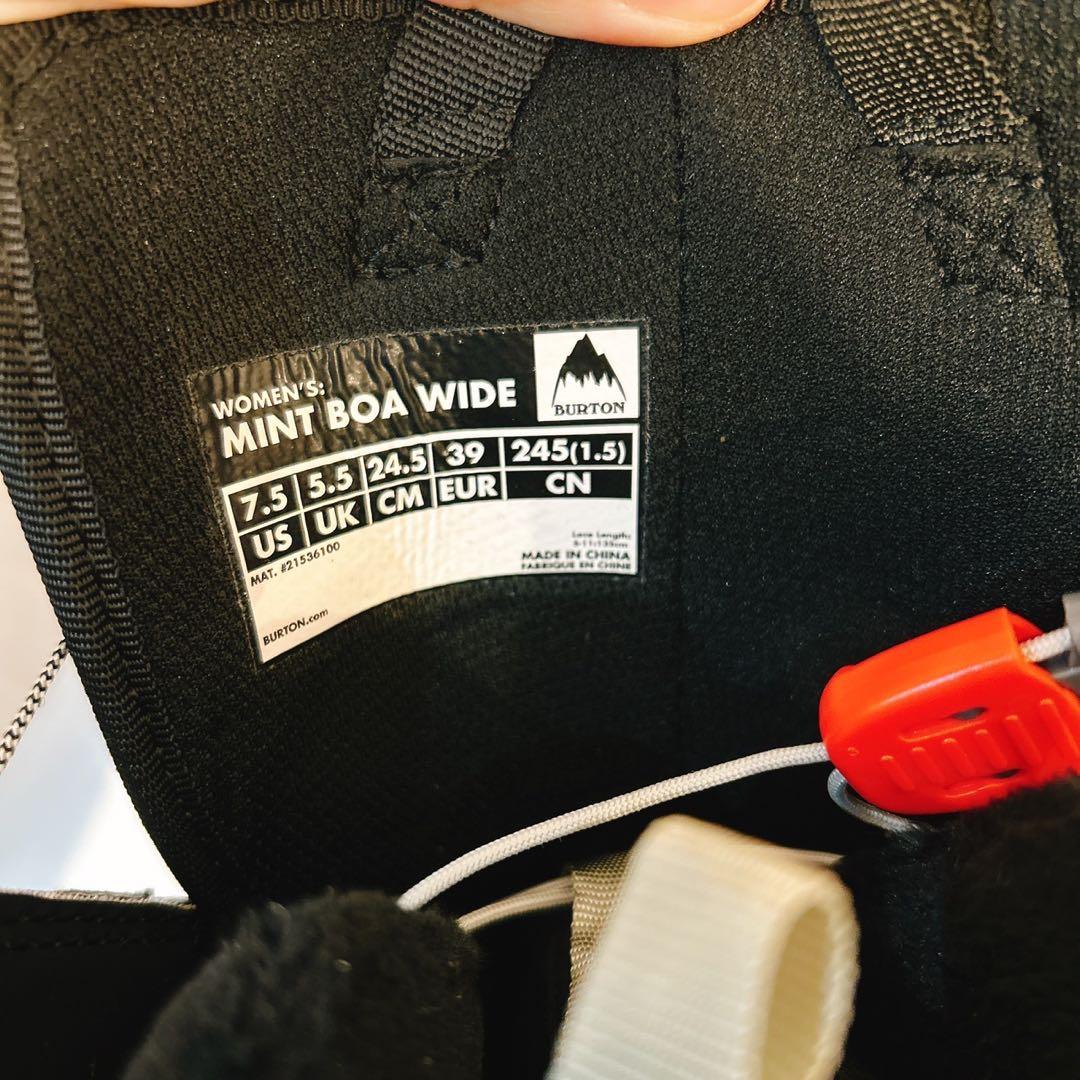 BURTON スノーボードブーツ ブラックレディース24.5
