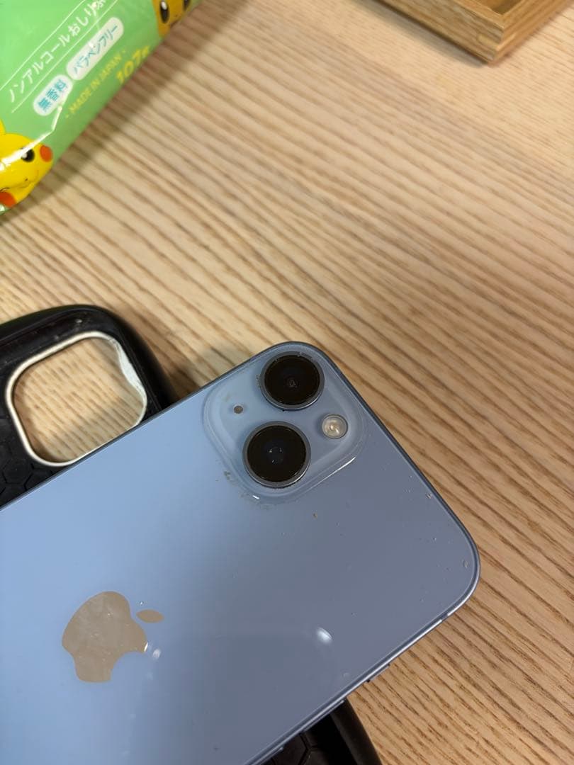 SIMフリー Apple 初期化済みiPhone 14 512gb青 ケース付き